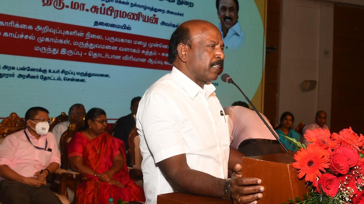 H1N1 influenza cases down in Tamil Nadu Health Minister The Hindu